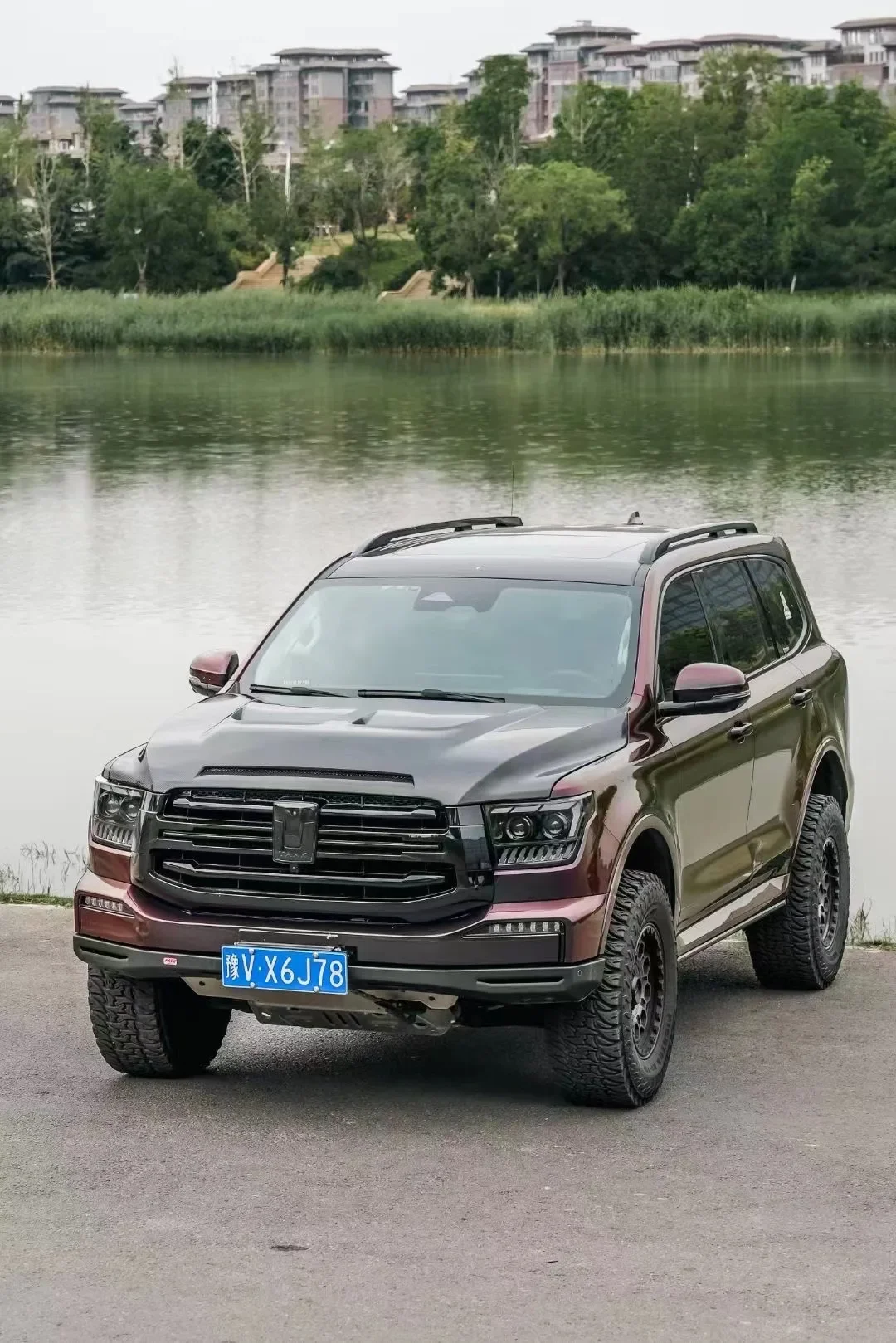 Suitable for tank 500 carbon fiber hood modification, true carbon fiber cross-border supply
