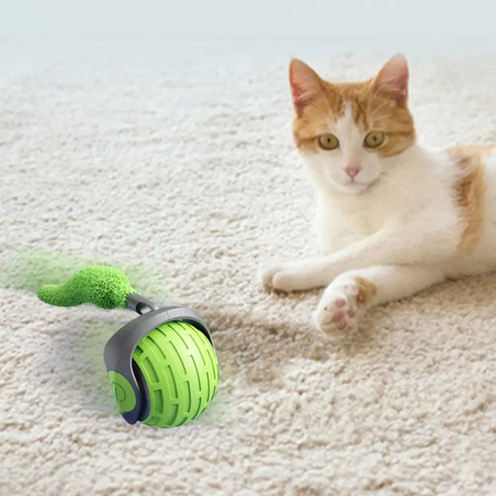 Rolling Ball Toy for Cats Tailored Fun Cat Toy with Speed Settings Usb Rechargeable Cat Toy with Two-speed Adjustment for Indoor