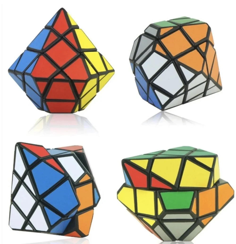 Diansheng-プロのマジックキューブ,教育玩具,3x3x3形状モード,六角形の石の軸を備えたピラミッド型ダイヤモンドパズル