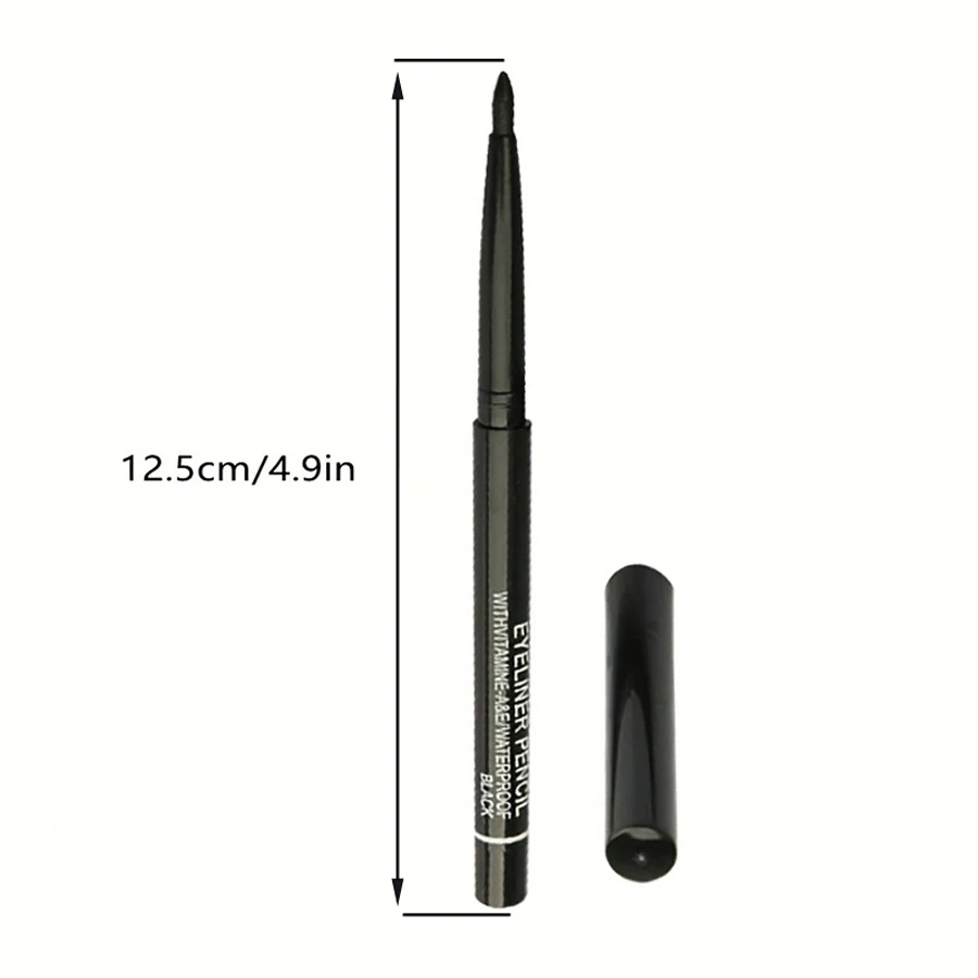 Automatic Rotating Eyeliner Pen, Waterproof Black And Brown Eyebrow Pencil, Eyeshadow Makeup Eyeliner Gel Pen