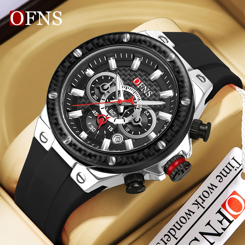 

Sanda 5514 Hot selling Quartz Watch Men's Three Eyes Six Needle Fashion Trend Men's Multi functional Waterproof Quartz Watch