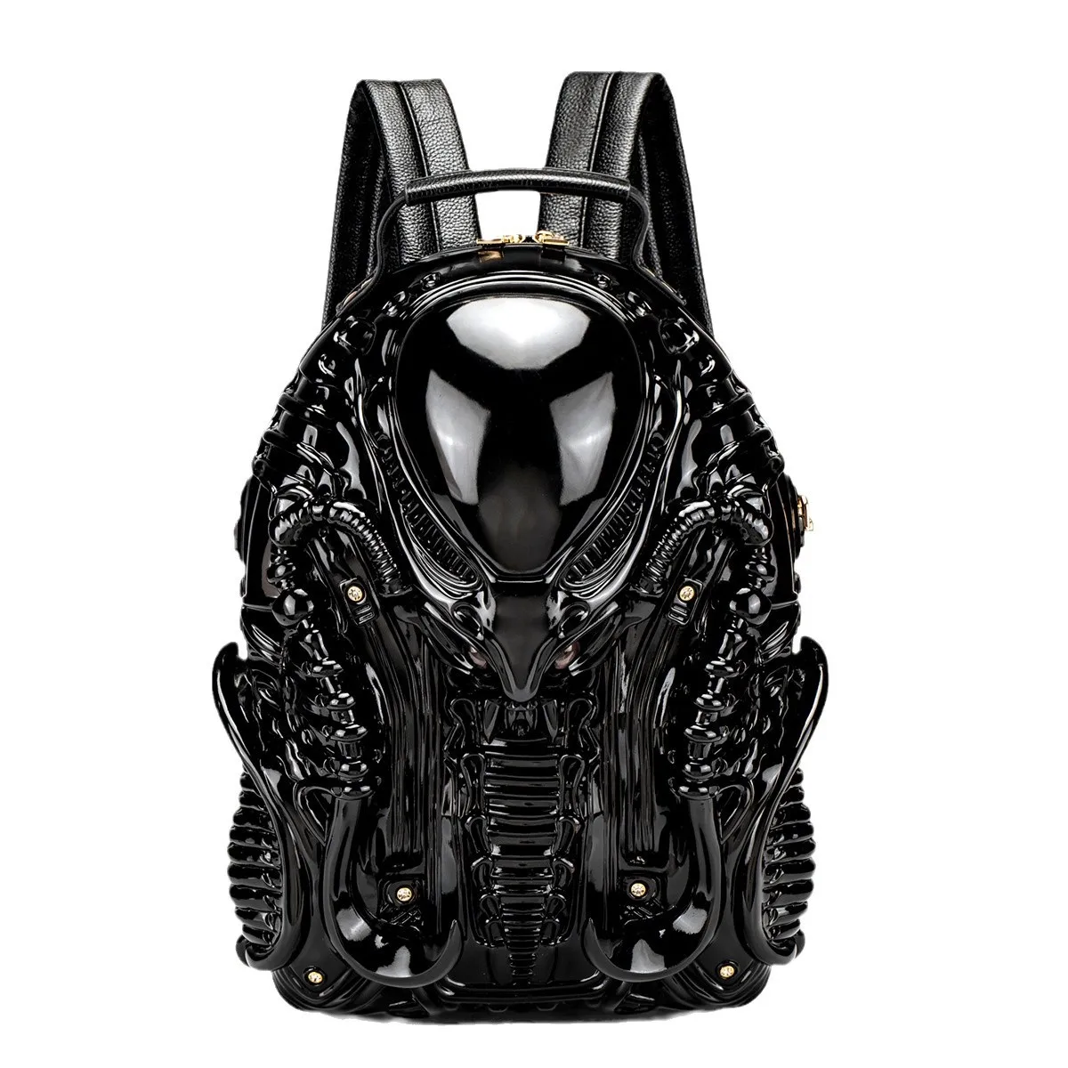 Y2k Fashion Unique Special-Shaped Motorcycle Backpack Special-Shaped War Iron Warrior Street Punk Personality Creative Tide Cool