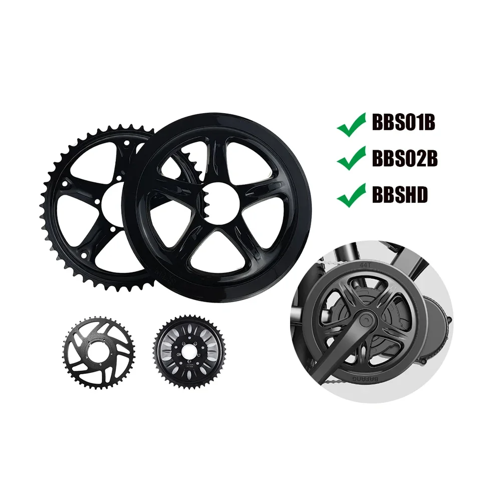 Bafang Chainring bafang bbshd bafang pierścienie łańcuchowe bafang części koło łańcuchowe do silnika napędowego BBS02 BBSHD 42T 44T 46T 48T 52TMid