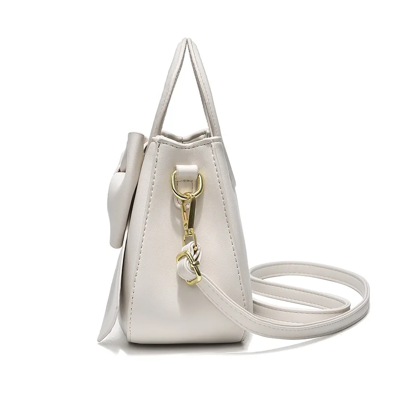 2024 New Trendy Women\'S Small Square Bag High Quality Bow Single Shoulder Bag Fashionable Western Style Crossbody Bag Handbag