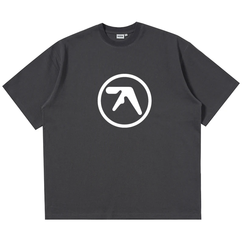 Men Tshirt Cotton Aphex Twin Y2k Streetwear Graphic Korean Fashion Print Harajuku Vintage Tops Tees Oversized Aesthetic Clothes