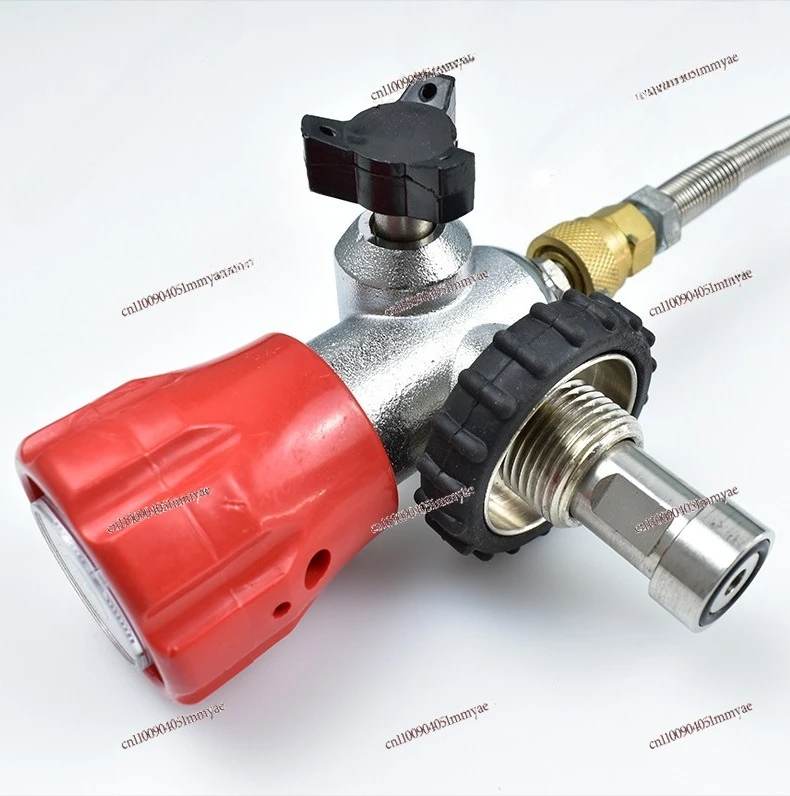 

6.8L Gas Cylinder Large To Small Inflation Connector, Gas Cylinder Inflation Connector, High Pressure Inflation Tube