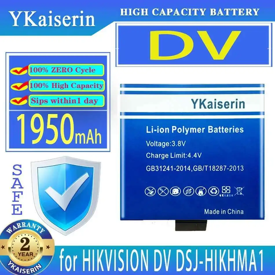 

1950Mah For Hikvision Dsj-HIKHMA1 Czjz B DV Body Camera Battery Fast Charging High Performance