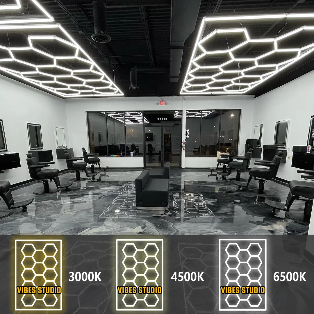 مسدس المرآب ضوء LED مصباح 3000K 4500K 6500K العسل إكسسوارات مضيئة متجر المنزل الصالة الرياضية صالون الحلاقة المرآب LED إضاءة السقف #1