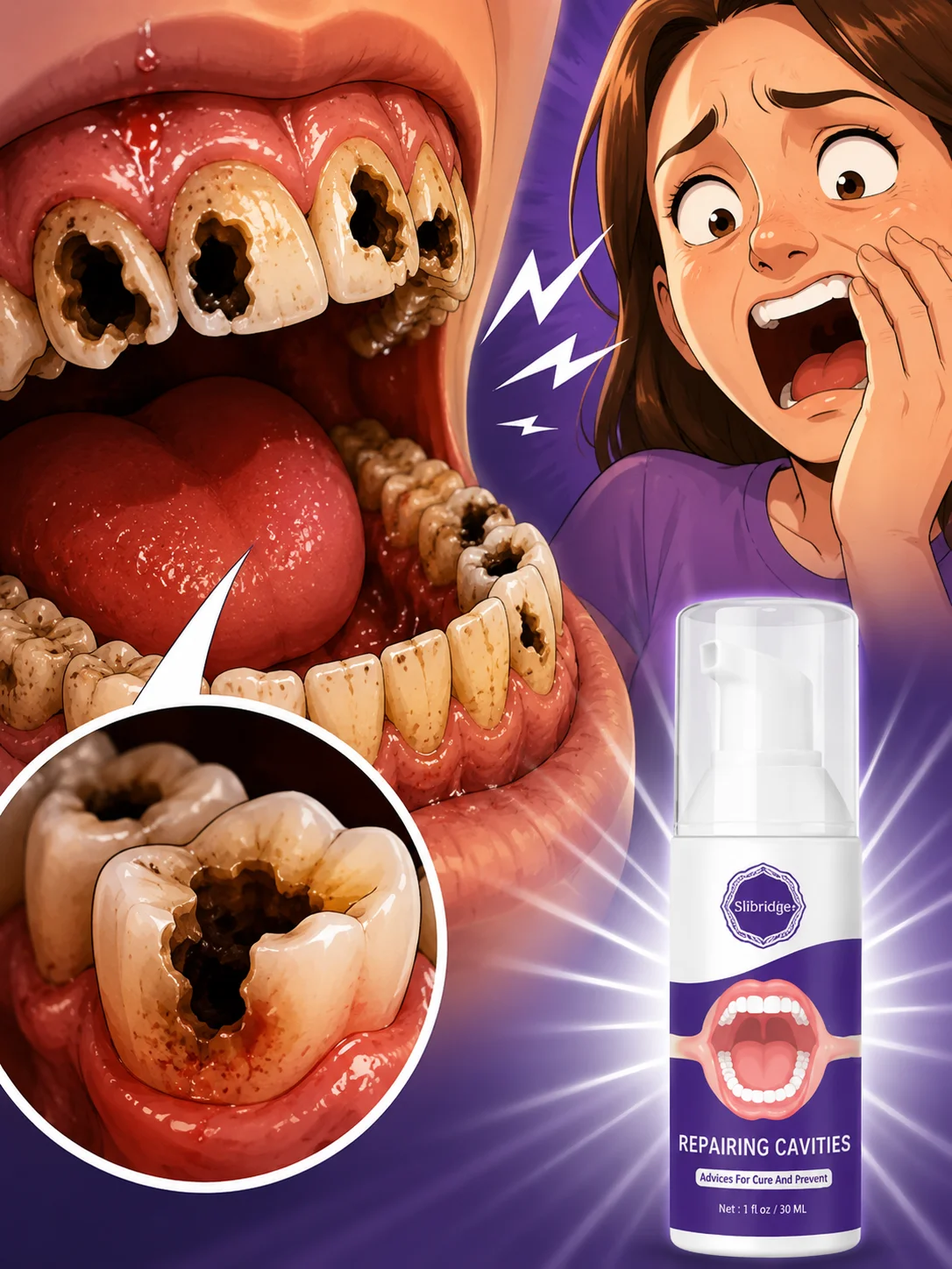 Teeth Brightening Toothpaste Plaque Cleaning Gum Protection Fresh Breath and Daily Stain Removal Oral Care