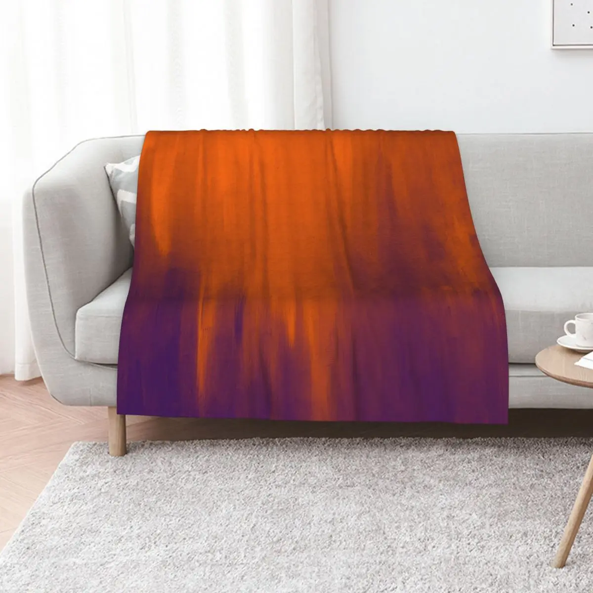 

Abstract Light Orange Throw Blanket christmas decoration Retros Blankets For Sofas cosplay anime Blankets