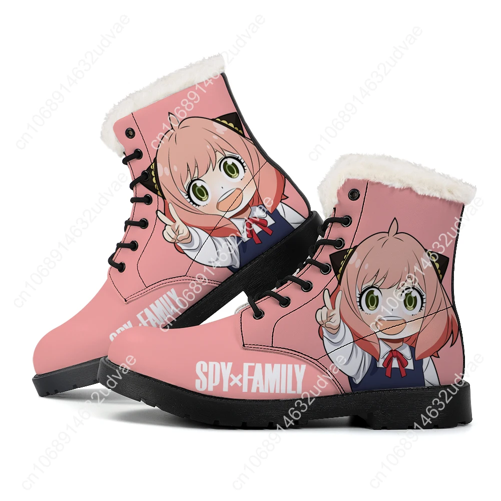 

SPY×FAMILY Plush Boots Mens Womens Teenager Shoes Casual Boot Outdoor Light High Quality Print on Demand Customize Shoe