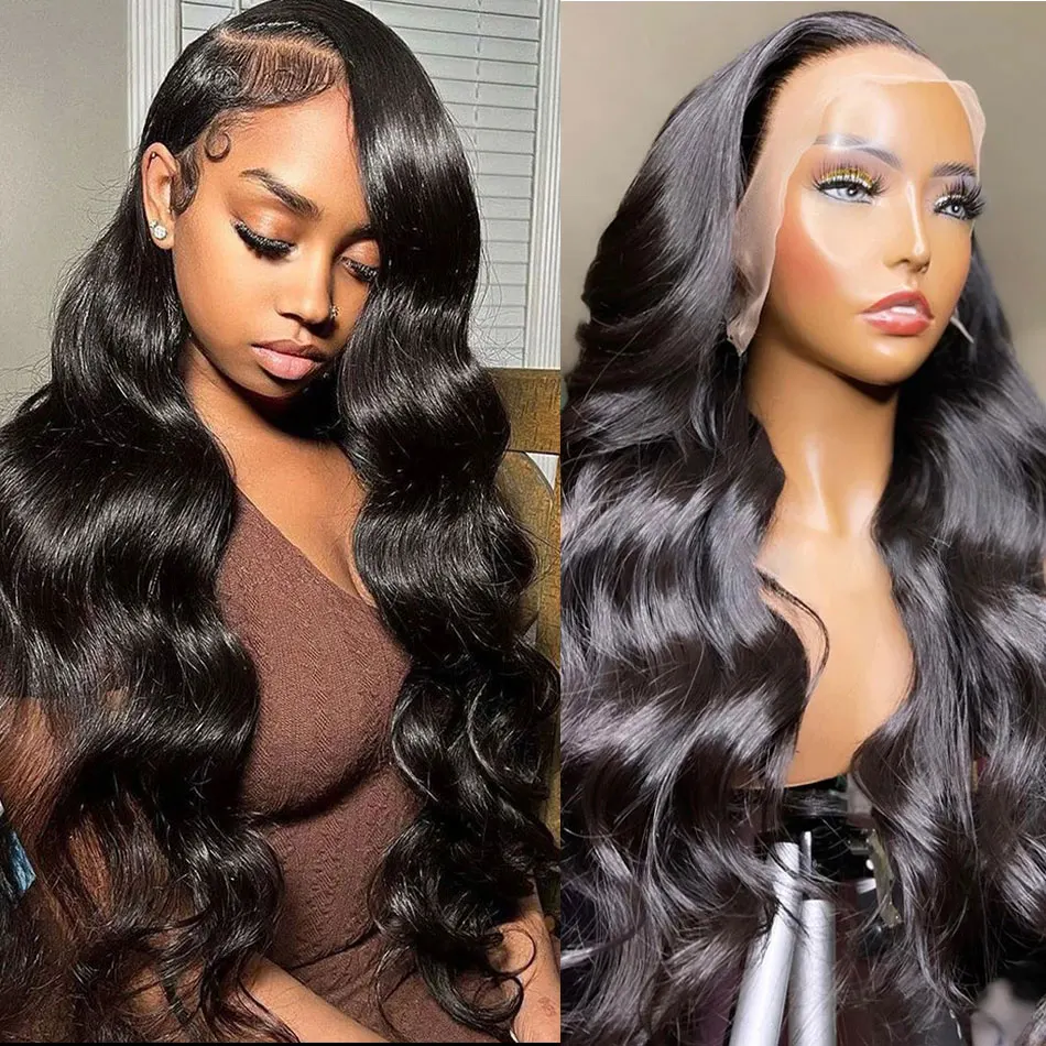 

250% 13x4 Hd Lace Front Human Hair Wigs Body Wave 13x6 Lace Frontal Wig Brazilian Body Wave 100% Human Hair Wig Glue Wear to Go