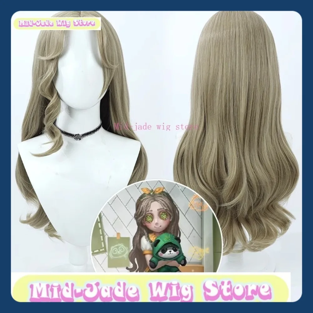 منتصف اليشم شعر مستعار مخزن الهوية الخامس فتاة صغيرة رولي شريك شعر مستعار تأثيري أنيمي لعبة لعب الأدوار هالوين شعر مستعار اصطناعي #2