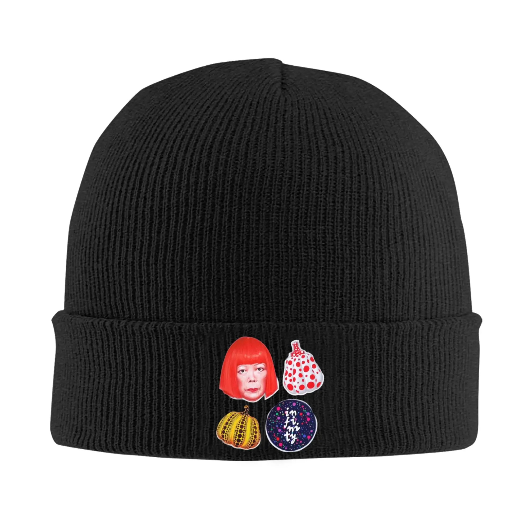 Yayois Kusamas Infinity Polka Dots Knit Hat Beanies Winter Hat Warm Acrylic  Hip Hop  Cap for Men Women Gifts,