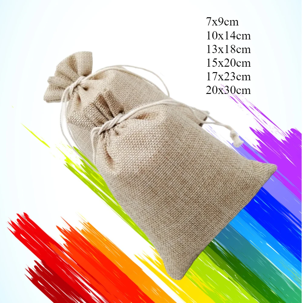 

50pcs Candy Sachet Gift Bags Supply Featuring Mini Sack Storage Designs Jute Bag Party Displays Burlap Pouch Wedding Jewelry