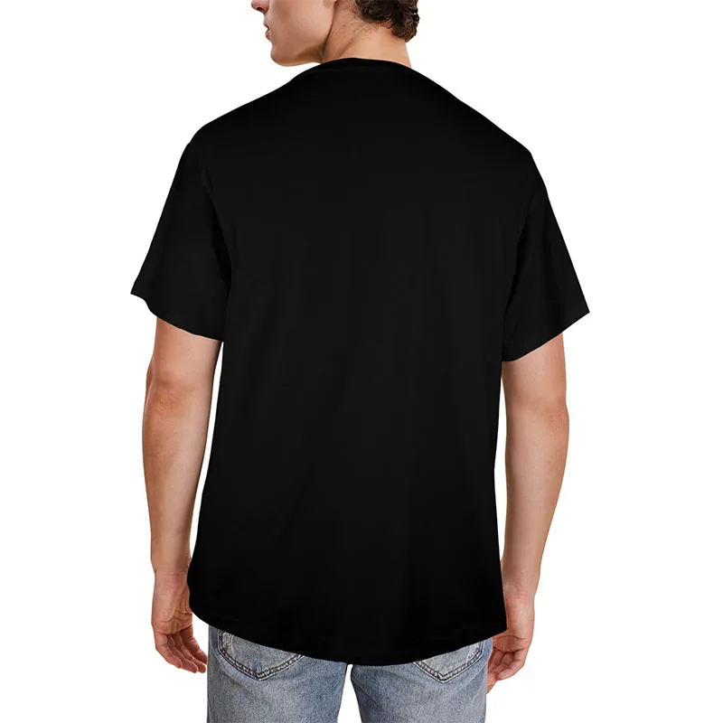 Creative coconut tree print summer new men's T-shirt short sleeved T-shirt men's loose T-shirt cotton top