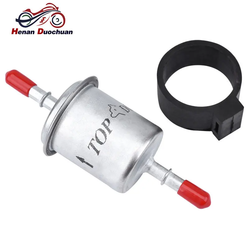 2Pcs Motorcycle ATV Petrol Gas Gasoline Liquid 6mm Caliber EFI Quick Coupling Oil Cup Fuel Filter Fuel Pressure Regulator