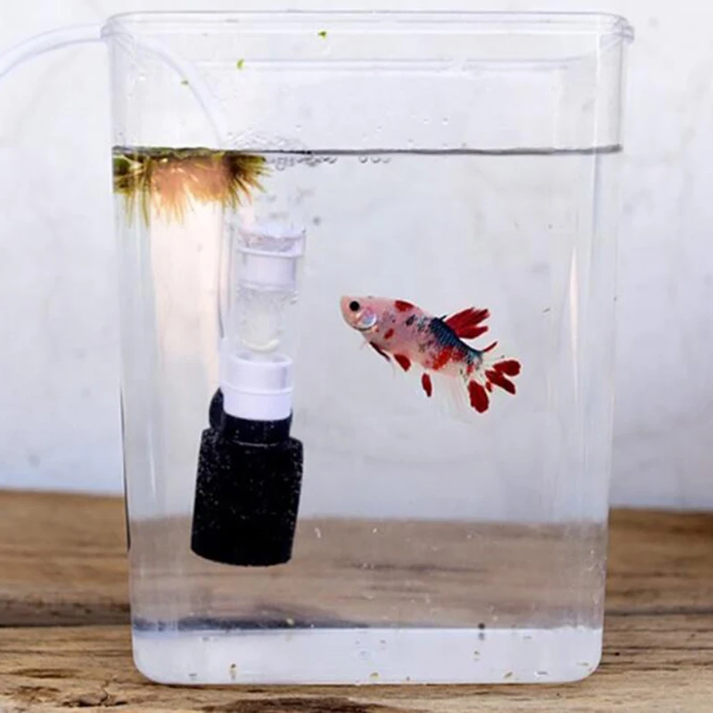 

External Aquarium Filter Mini Filter Oxygen Pump Accessories Small Pneumatic Filter Aquarium Mute Submersible