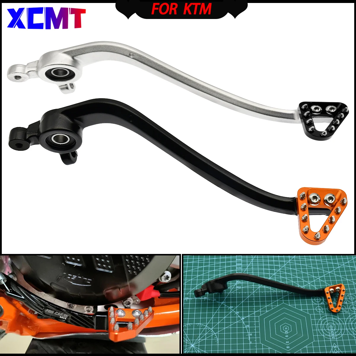 

Motorcycle CNC Aluminum Rear Brake Lever Pedal Foot Rod For Husqvarna TC TX TE FE For KTM EXCF XC XCW SX 125 150 250 300 350 500