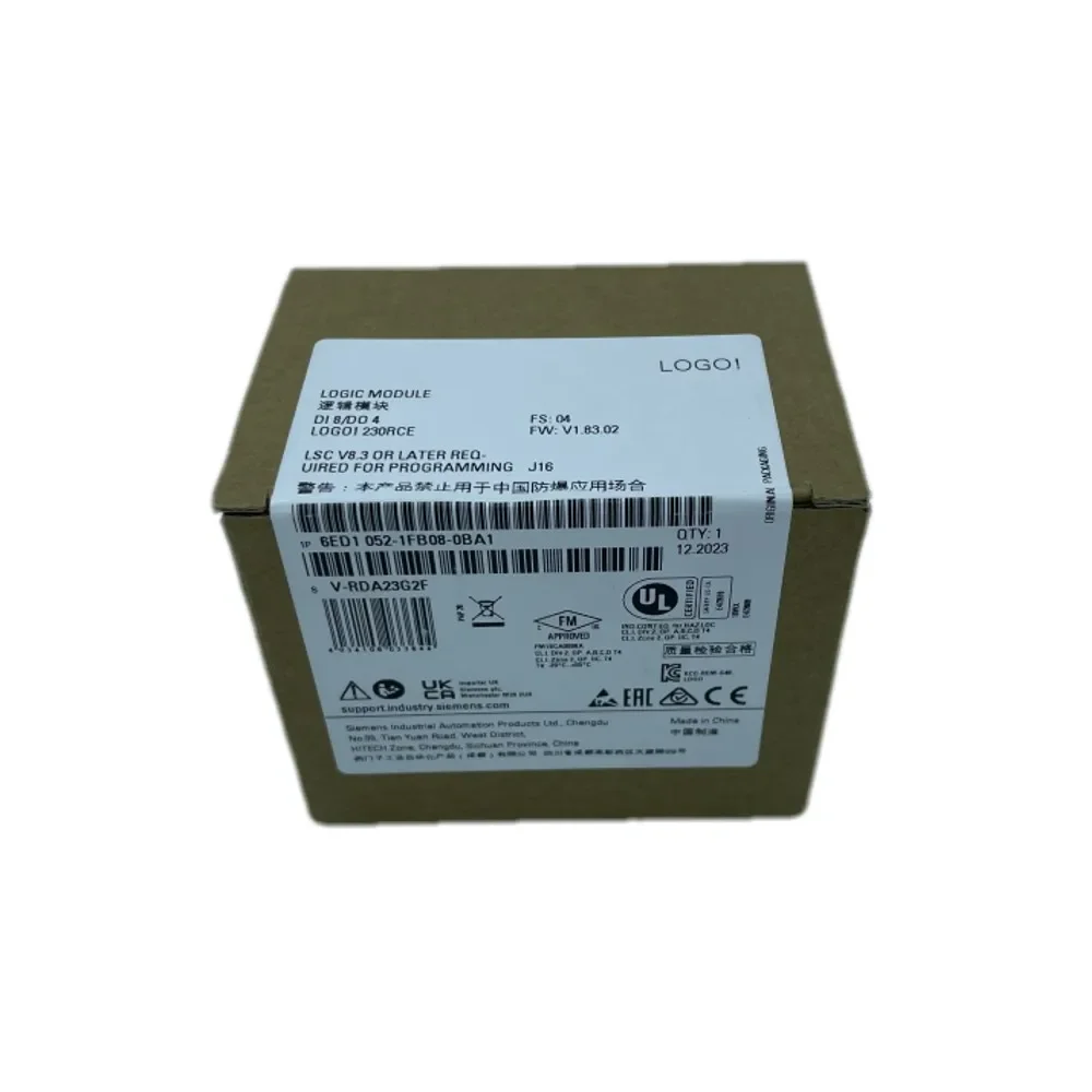 Original Brand New For Siemen LOGO PCL Module 6ED1052-1FB08-0BA1/ PLC Input & Output Modules/6ED1052-1FB08-0BA1/Mainland China