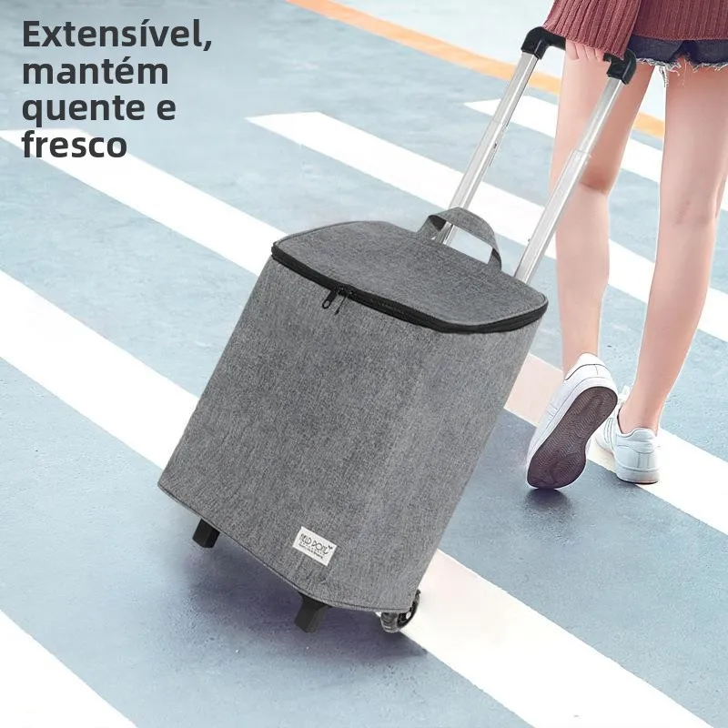 portable-aluminum-alloy-expandable-shopping-cart-freshness-preservation-vegetable-buying-car-lightweight-pull-rod-insulated-bag