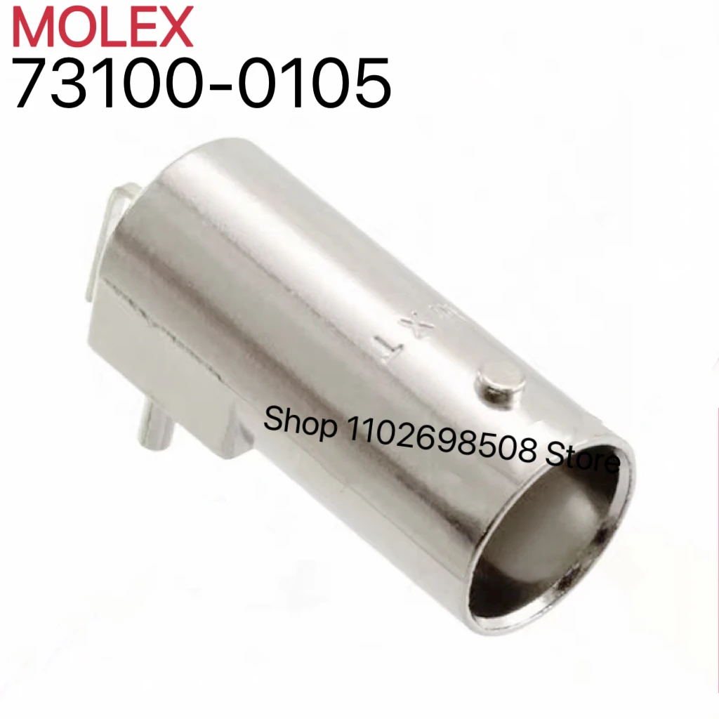 

5 шт. разъемы MOLEX 73100-0105 BNC, гнездовые, 50 Ом, для сквозного монтажа, угловые, под пайку