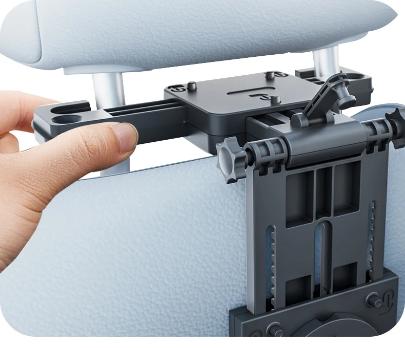 Erweiterbarer Auto-Rücksitz-Schreibtisch für Laptop und Esszimmer, mit rutschfester Unterlage und Gerätehalter. Perfekt für Arbeit/Essen – Detail 18