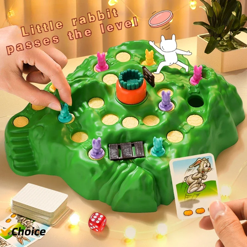 Rabbit trap, children's two player battle toy board game for boys and girls to enhance intelligence and pass levels popular game