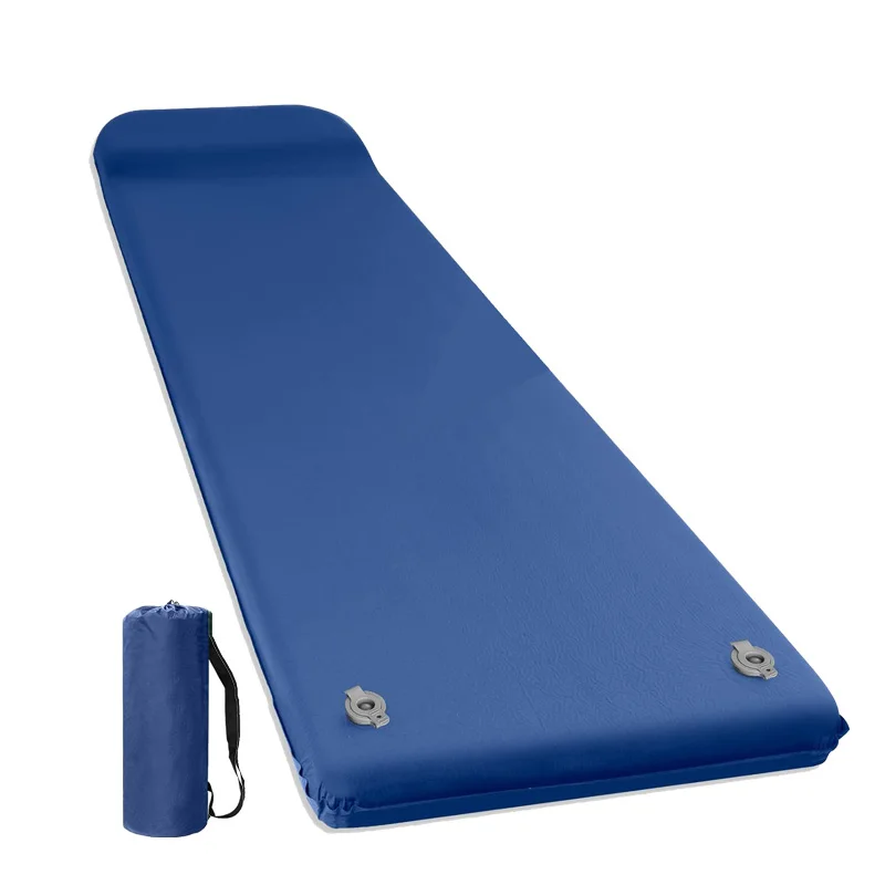 Camping Portable Memory Foam Air Mattress Sleeping Pad Self-inflating with Pillow for Hiking Backpack Traveling