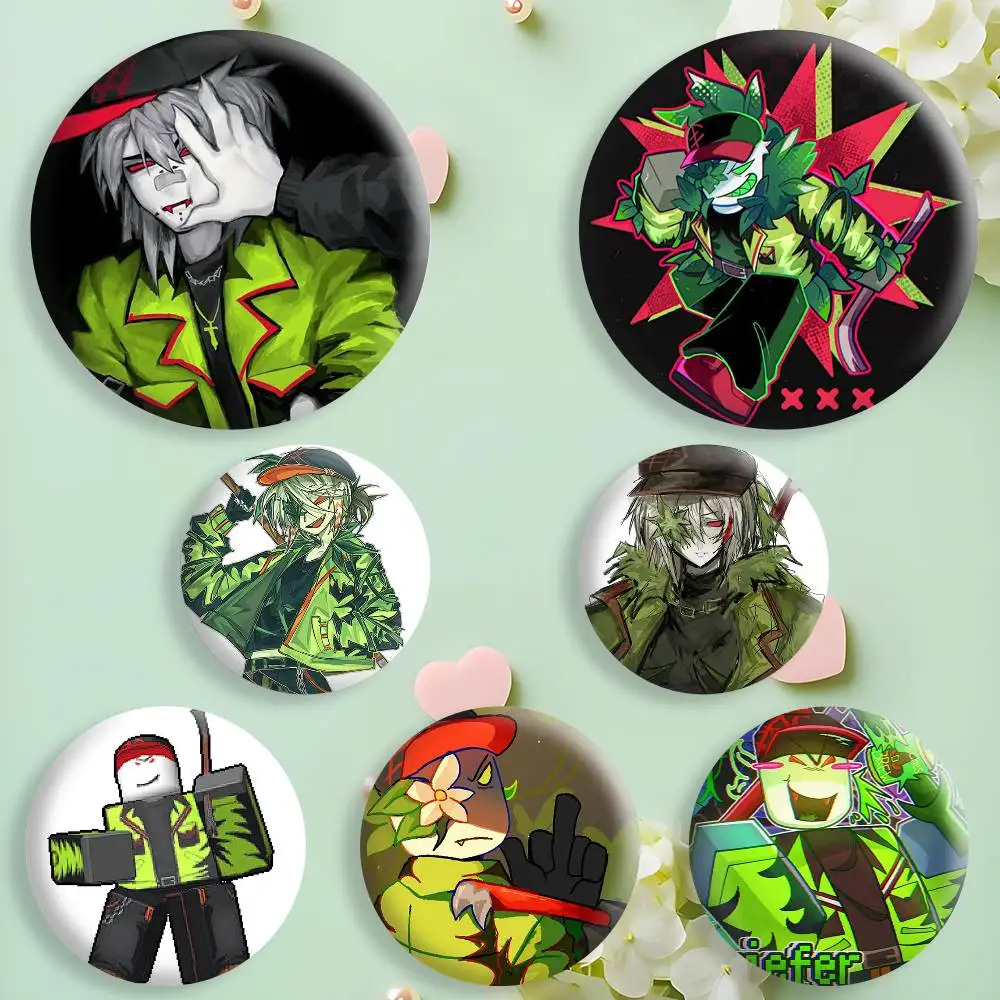 Game B-block Tales Griefer Brooches Cartoon Badge Pins Backpack Hat Accessories Friend Gift
