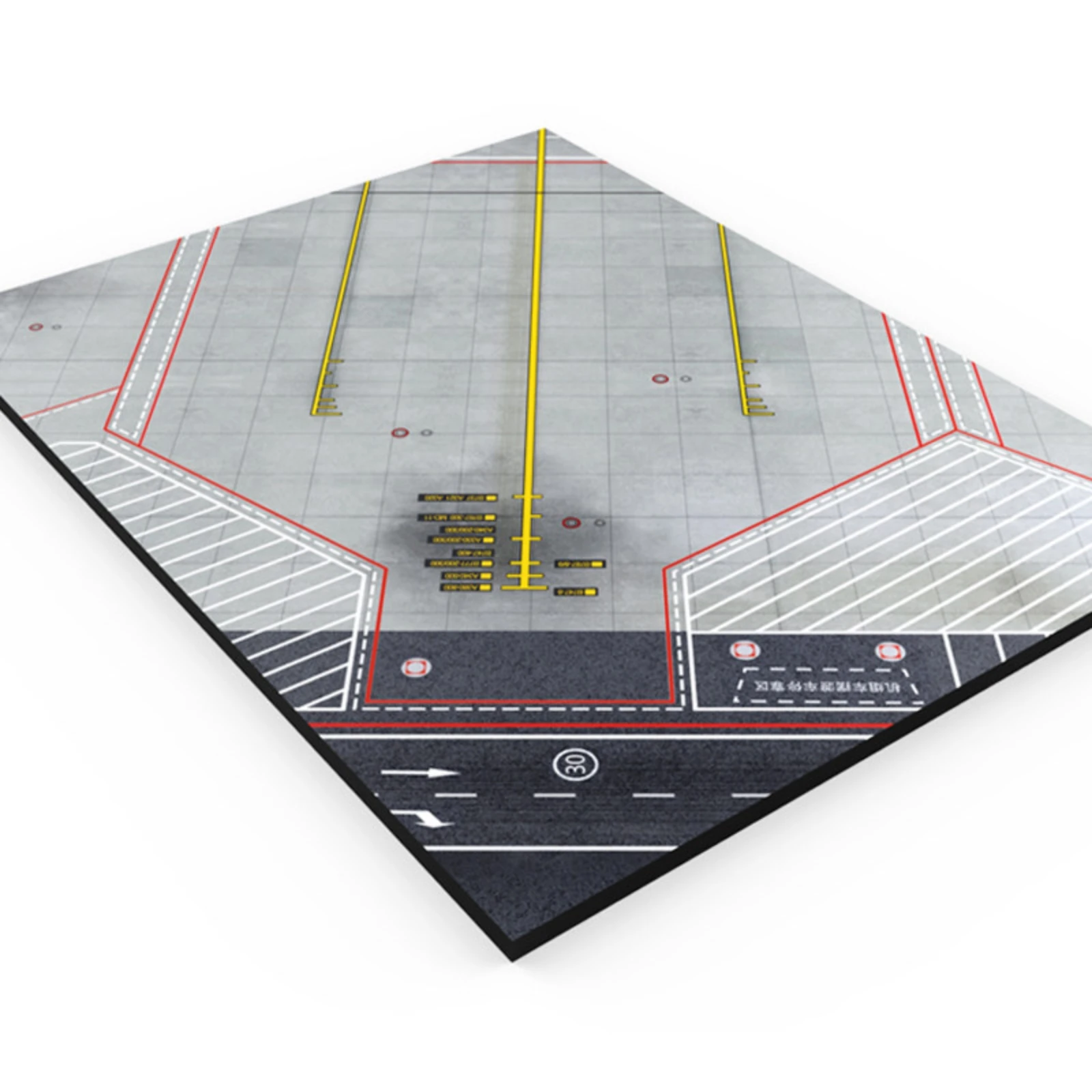 Airplane Display Base with Runway Solid Wood Airport Apron Display Board Airport Platform Model Versatile for Collectors