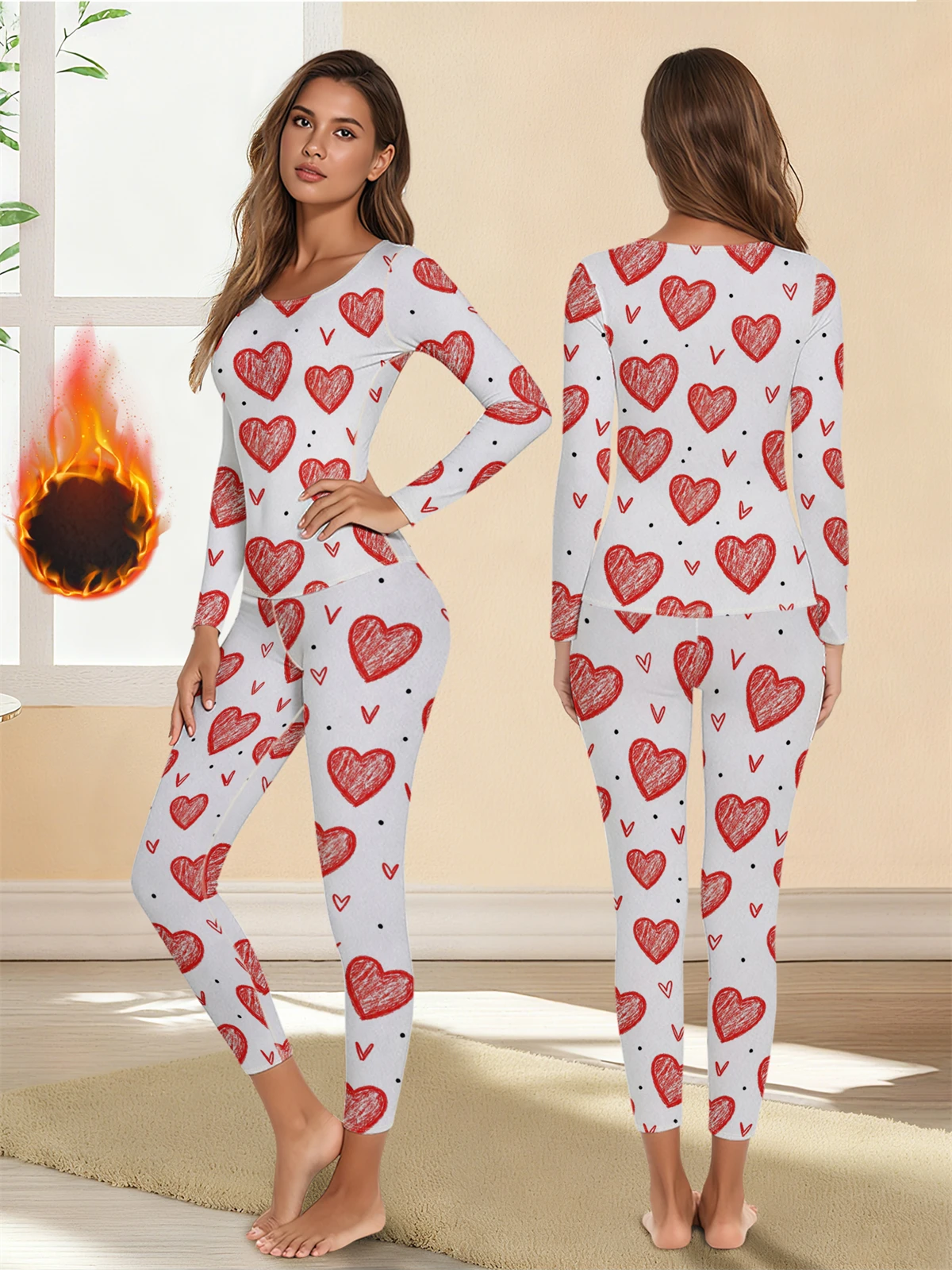 

1 комплект, теплое термобелье, сексуальное женское нижнее белье, длинные кальсоны, женские комплекты в форме, женская термоодежда со средним воротником