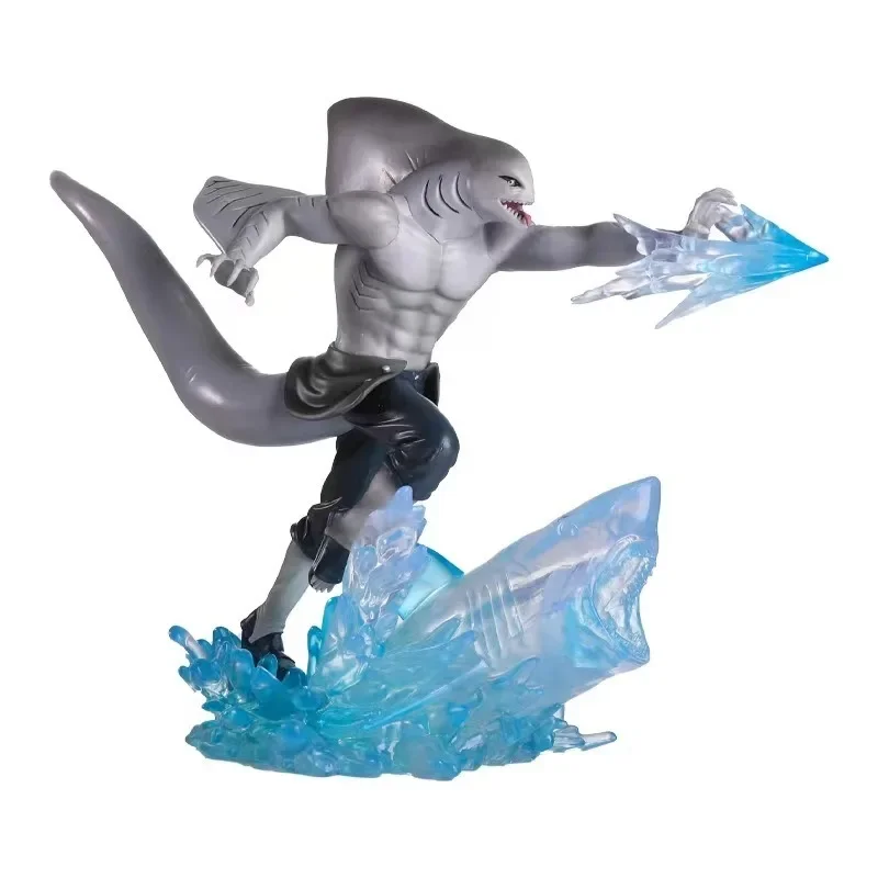 

25cm Anime Naruto Figure Hoshigaki Kisame with Shark Action Figure PVC Statue Figurine Collectible Model Doll Kids Toys BOX