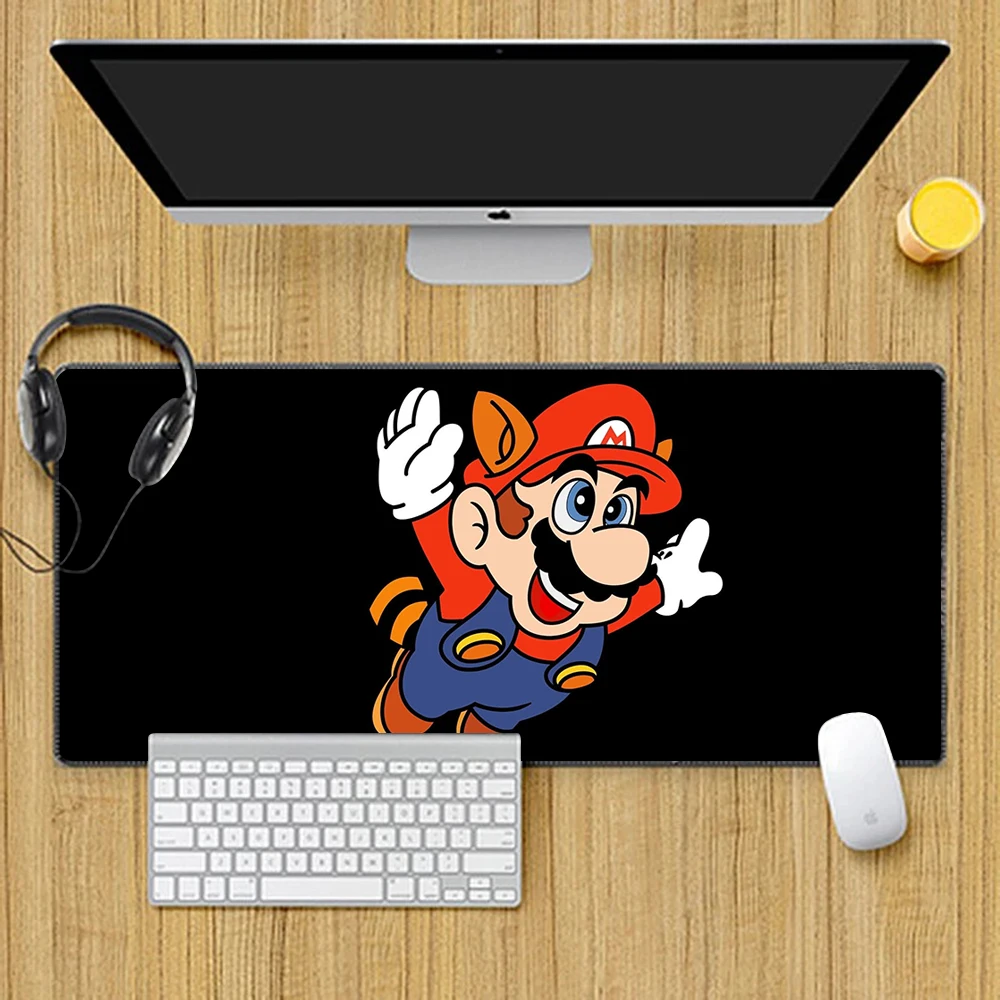 Hot Games Super M-Marioes Mousepad HD Printing Computer Gamers Locking Edge Non-slip Mouse Pad XXL90x40cm Keyboard PC Desk Pad