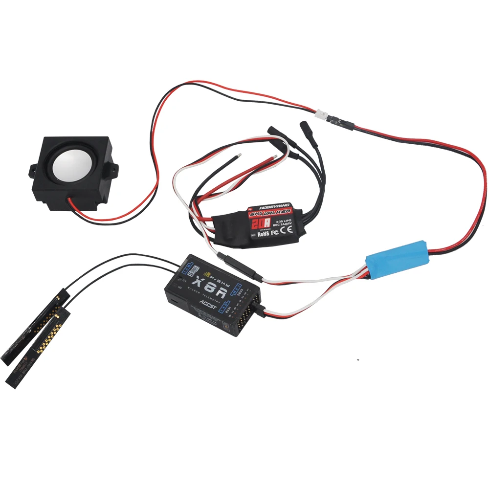 RC Diesel Engine Simulation Sound Module 5-8.4V Input 2W Small Horn Speaker For Remote Control Car Boat Airplane DIY Model