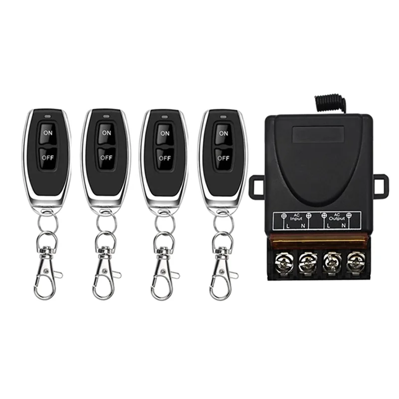 ABZW AC 220 В 30A 1CH 433 МГц беспроводной пульт дистанционного управления радиочастотный релейный приемник + передатчик выключения/включения