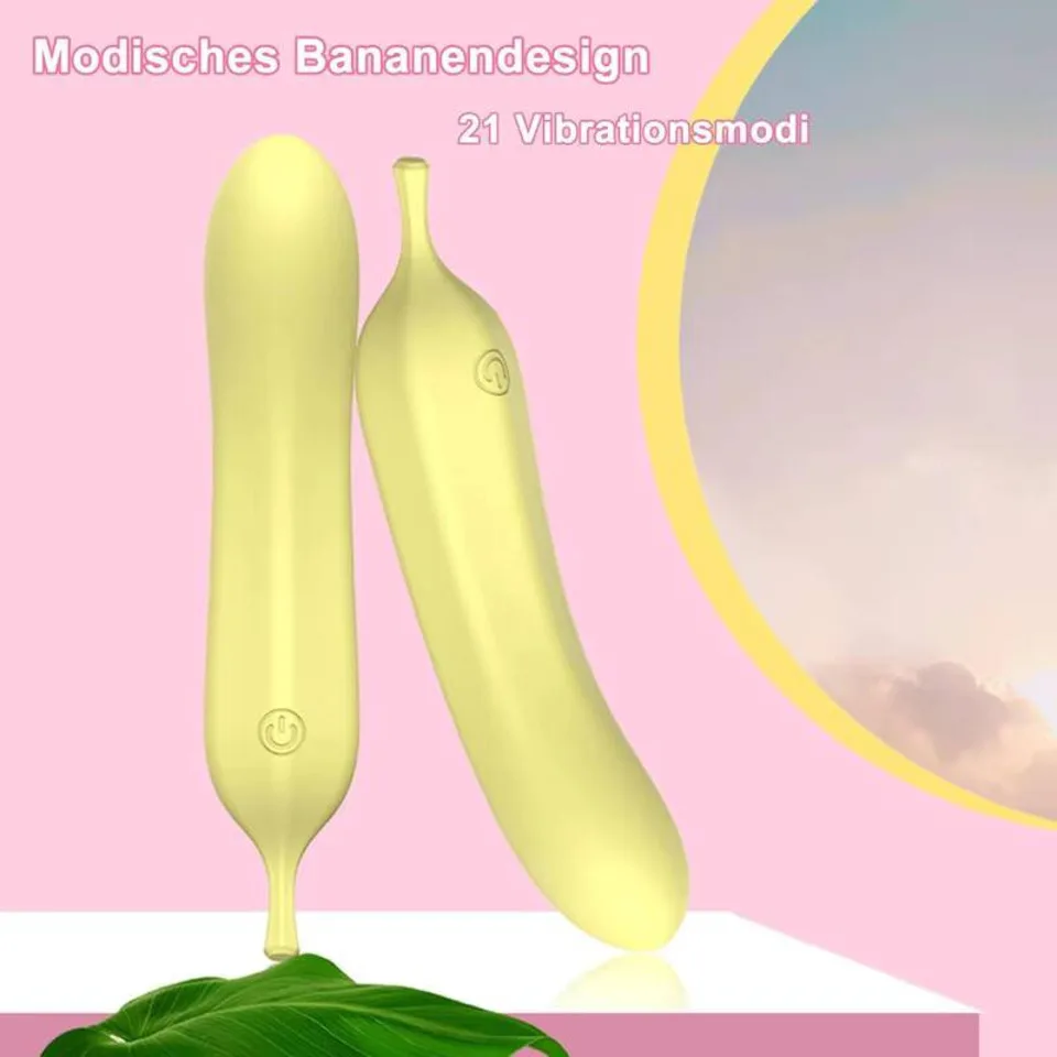 هزاز موزي مع شحن USB ، سدادة مهبلية ، محفز البظر والحلمة ، سيليكون سائل ، ناعم ومقاوم للماء ، 21 وضعًا