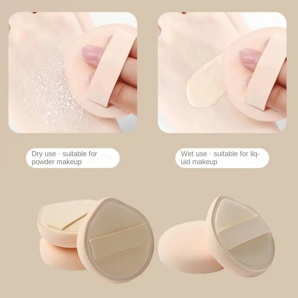 Cream Makeup Effect Air Cushion Soft Leather Clip Water Drop Shape Powder Puff Wet Dry Use Tools Cosmetic Puff Women Beauty