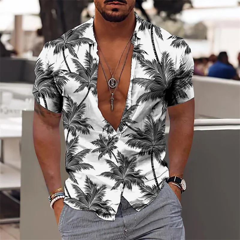 Men's Hawaiian Men's Shirt Vacation Casual Everyday Top 3D Printed Elegant Floral Fashion Street Wear Millennial Clothing Hot