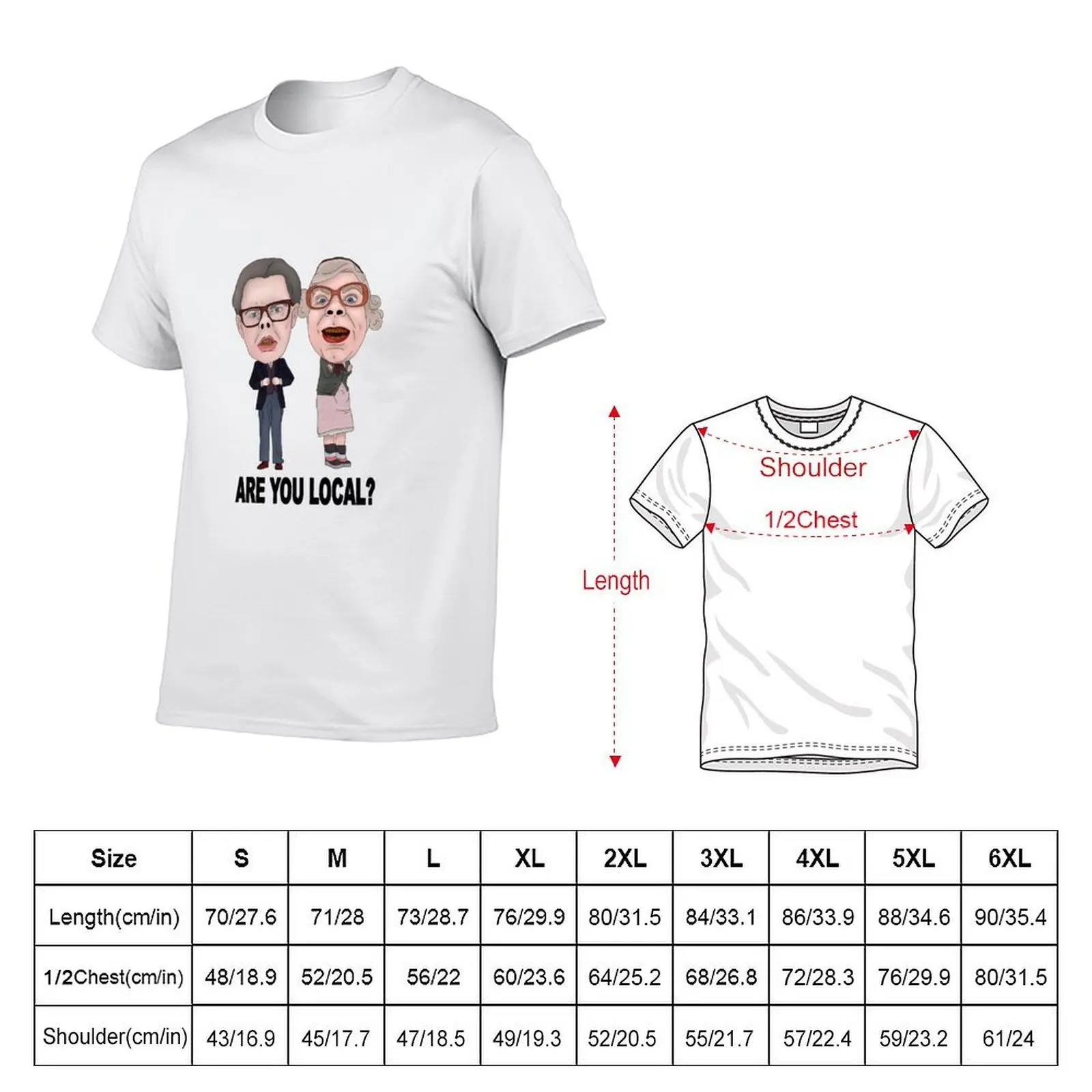 The League of Gentlemen Inspired Tubbs and Edward Are You Local Ilustration T-Shirt man tshirt t shirt man luxury T-Shirt
