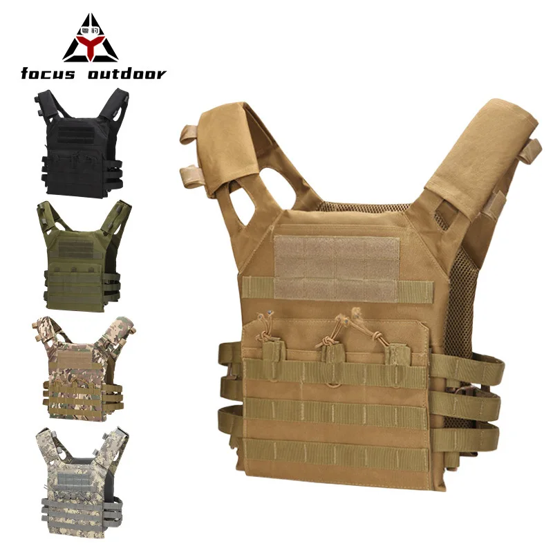 

Hunting Vest For Men 2024 New Autumn Tactical Camo Outdoor Sports Weight-Bearing MOLLE Multi-Function CS Combat JPC