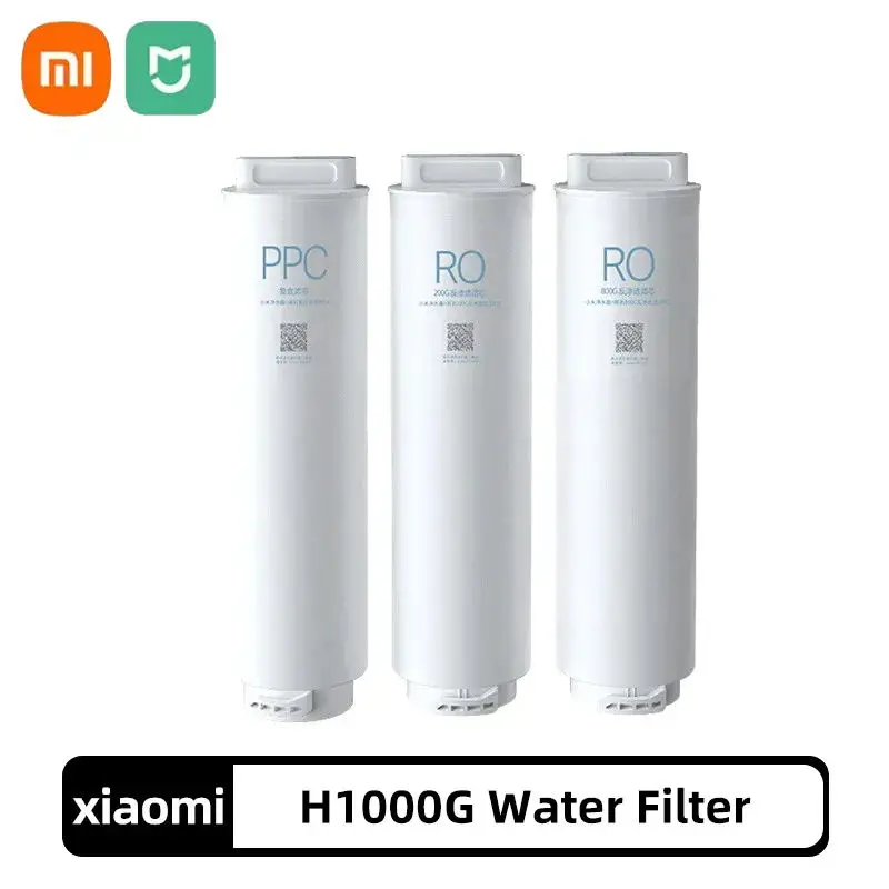 

Xiaomi Water Purifier H1000G Filter Composite Filter PPC4/200G Reverse Osmosis Filter Element RO1/800G RO2 8 Level Filtration