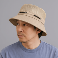 Mesh Breathable Fishing Bucket Hat Sweat-proof Quick-dry Fisherman's Hat Outdoor Man Woman Sun Protection Bucket Hat Summer