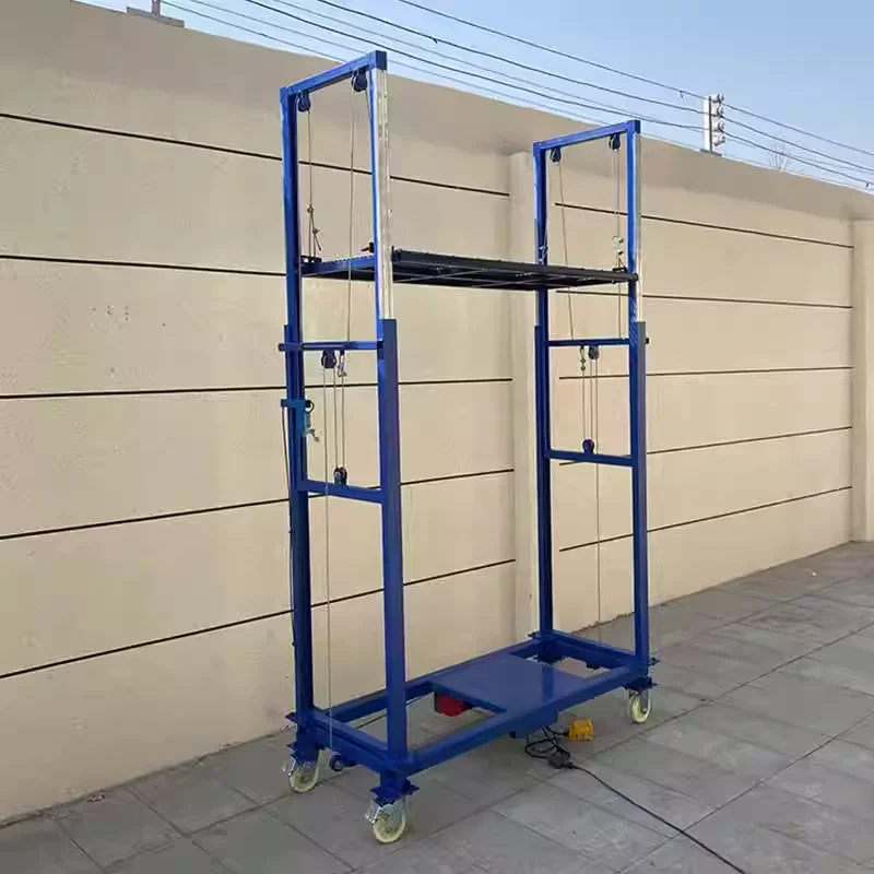 Neue Art Elektrische Mobile Hebe Plattform Gerüst Heavy Duty Anti Slip Langlebig Für Indoor Outdoor Dekoration Hohe Höhe O