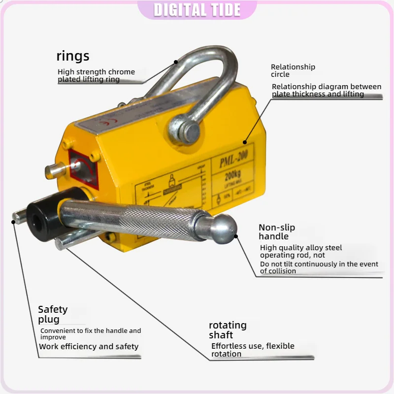 200kg-steel-permanent-magnetic-lifter-neodymium-magnet-crane-hoist-lift-metal-suction-cup-construction-tools