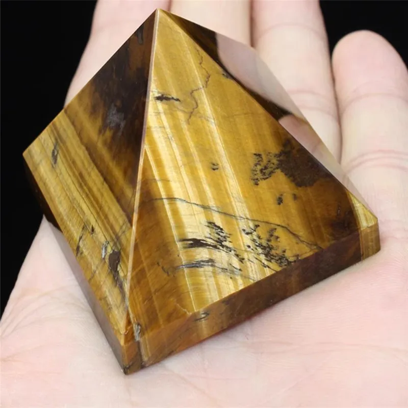 

WNatural Tiger Eyes Crystal Pyramid Polished Healing Pyramid reiki minerals Quartz Crystals Stone for Sale