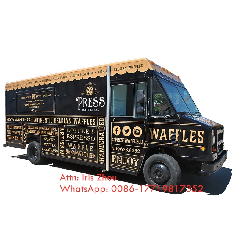 

Size Customized Retro Kitchen Outdoor Electric Food truck, Mobile Snack Fast Food cart/truck/trailer Ice Cream Cart
