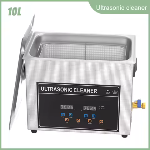 Ultrasonic Cleaner 10L 240W Ultrasonic Bath with Heater Timer and Basket for Cleaning Jewelry Brass Ultra Sonic Cleaner Machine