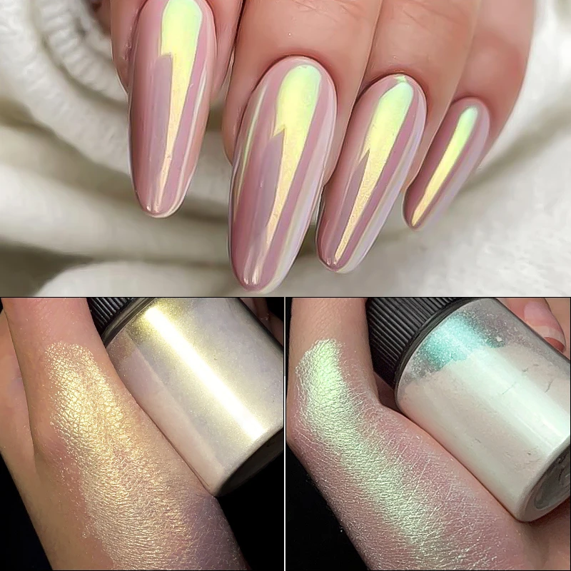 Polarized Color Pearl Mica Powder 10g/Bottle Slime Soap Candle Epoxy Resin Colorant Pearlescent Pigments Nails Oil Gel Toner