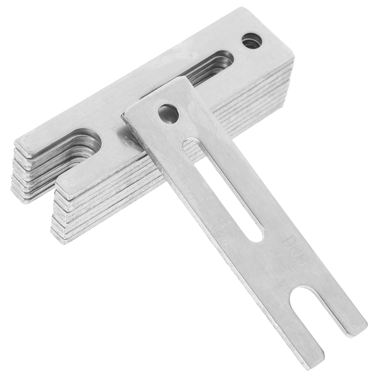 

10 Pcs Sliding Window Lock Plate Chain Locks for inside Door Silver Aluminum Alloy Safety Toddlers